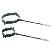 Flue pipe 4" x adjustable bracket vitreous